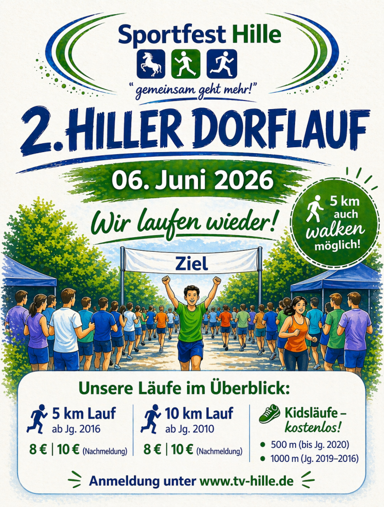 Anmeldung zum Dorflauf ist gestartet!